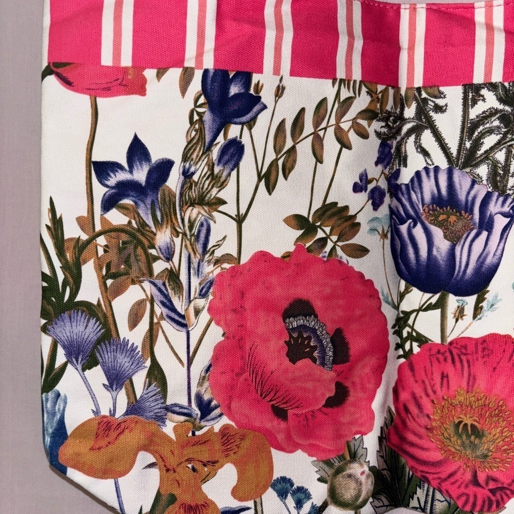 Estee Lauder Floral Tote with Pink and Blue - Picture 3 of 13